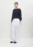 Cotton Poplin Elastic Waist Trouser