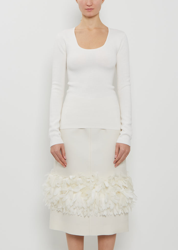 Merino Wool Knit Top