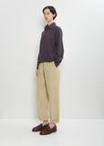 Paride Cotton Velvet Pant — Cemento