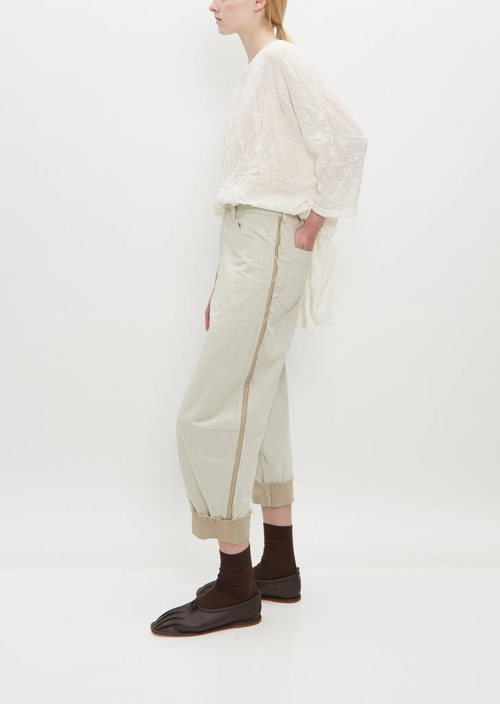 Cut Out Pants — Off-White
