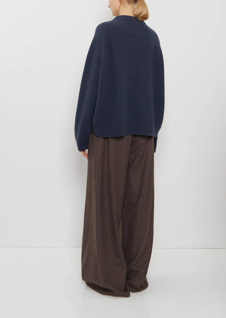 Ribbed Cashmere Sweater — Pacific