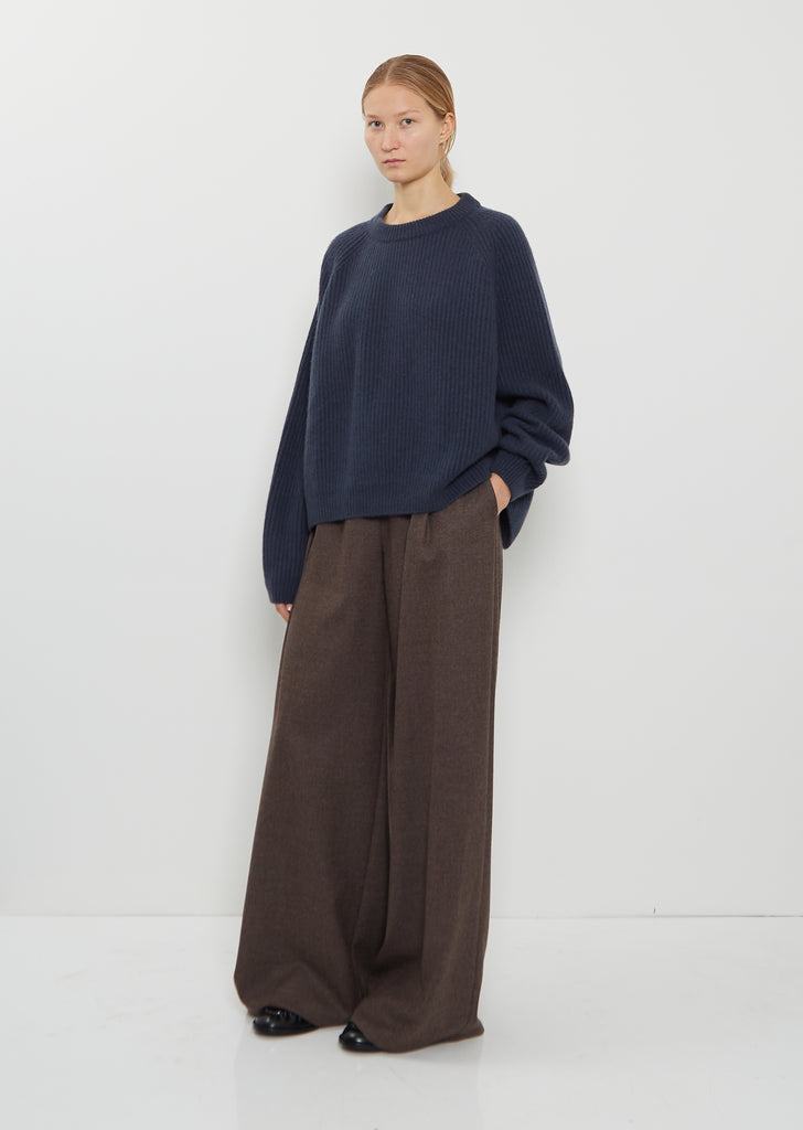 Ribbed Cashmere Sweater — Pacific