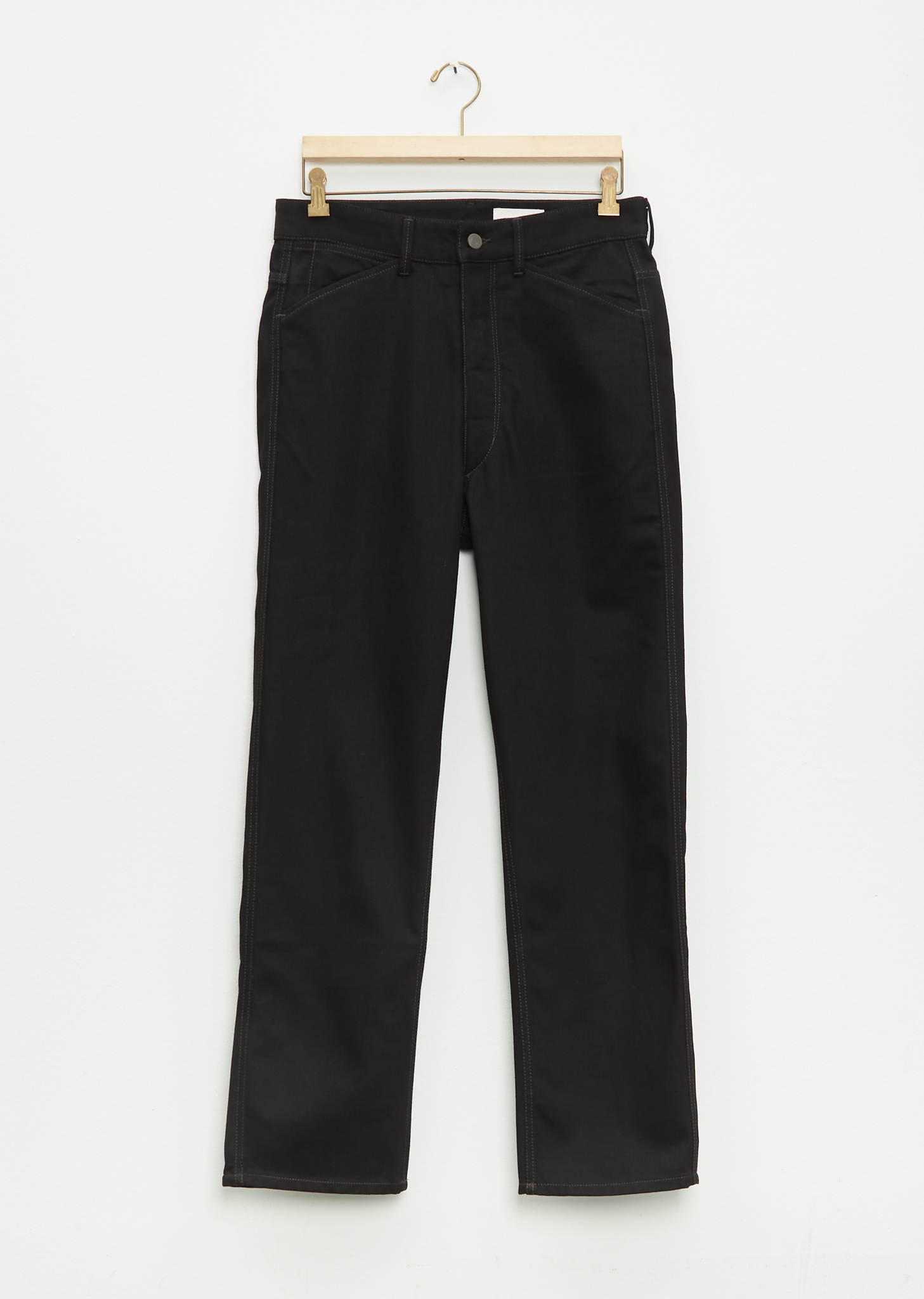 Men's Curved 5 Pocket Pants — Black – La Garçonne Men's Curved 5 Pocket Pants — Black – La Garçonne
