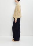 Tina Cotton Velvet Shirt — Cemento