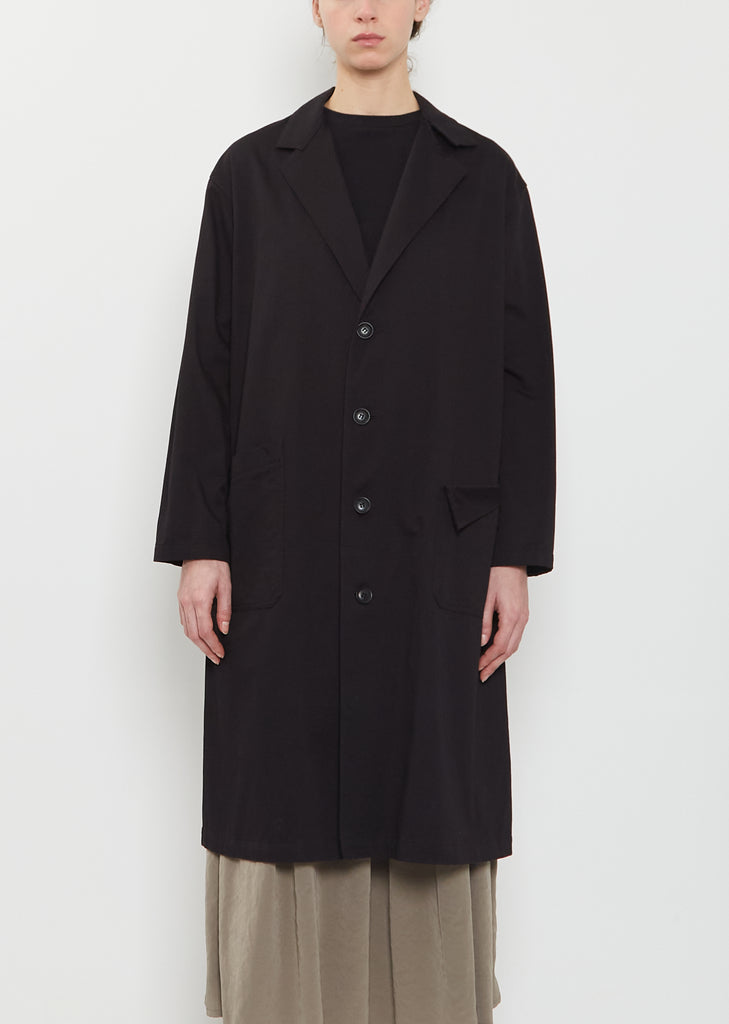 Hanging Collar Long Cotton Jacket