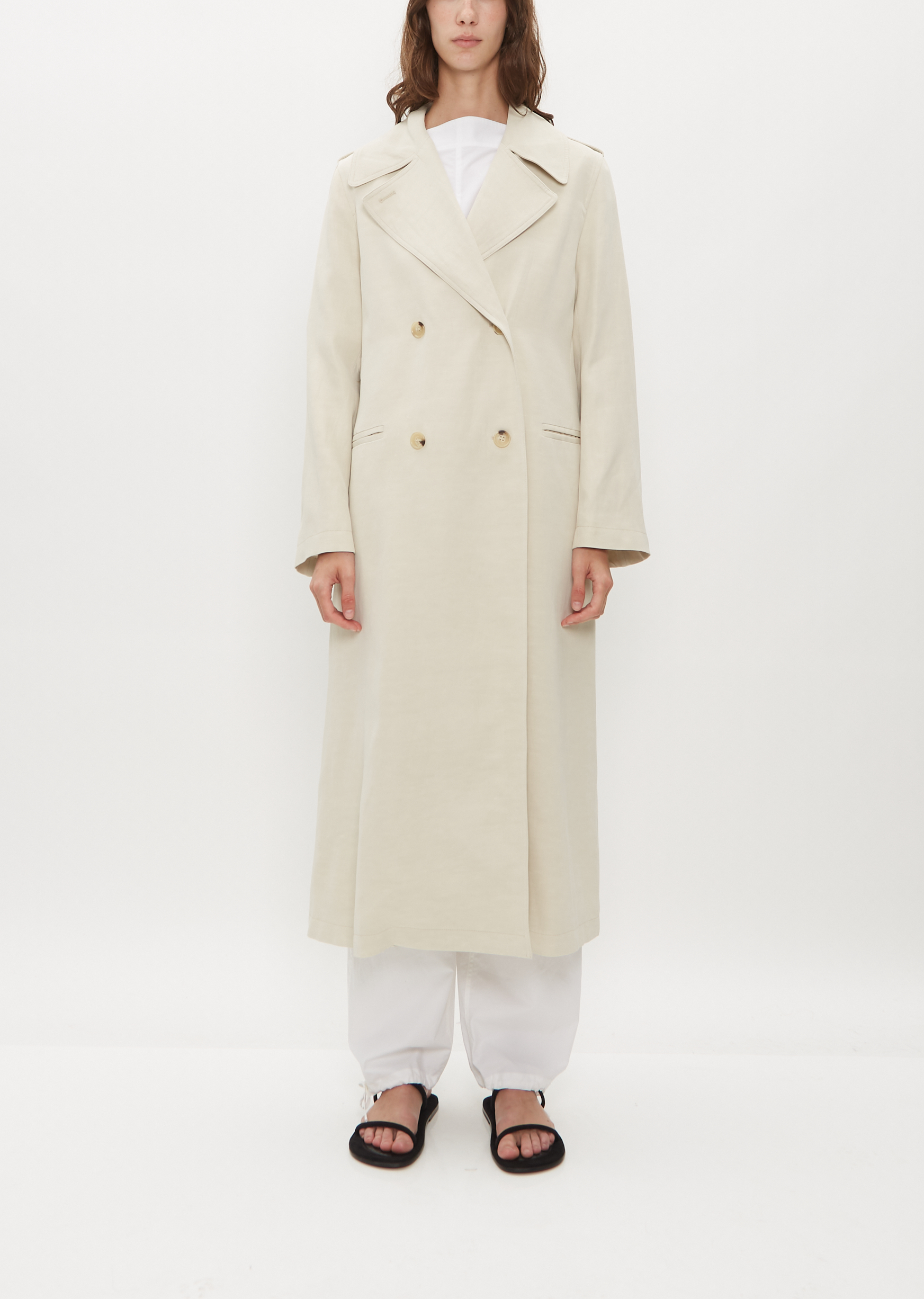 【louren】volume flare trench coat Fluid Trench Coat – La Garçonne