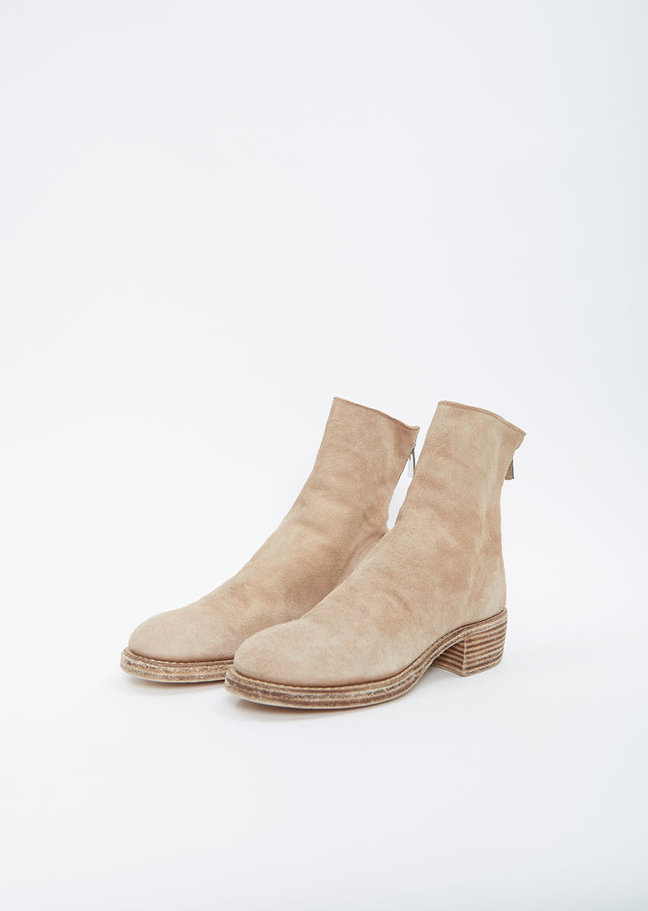 Back Zip Boot — Sand