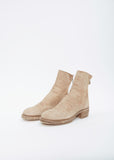 Back Zip Boot — Sand