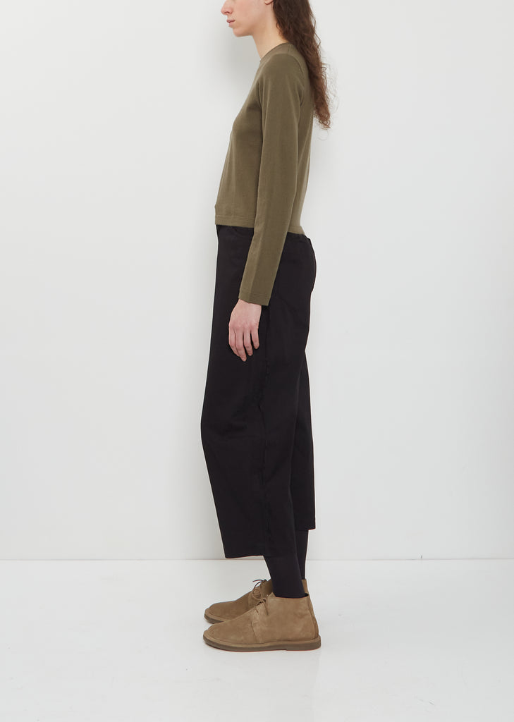 n°451 Lisa Cotton Cashmere Top — Army