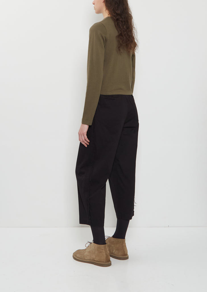 n°451 Lisa Cotton Cashmere Top — Army