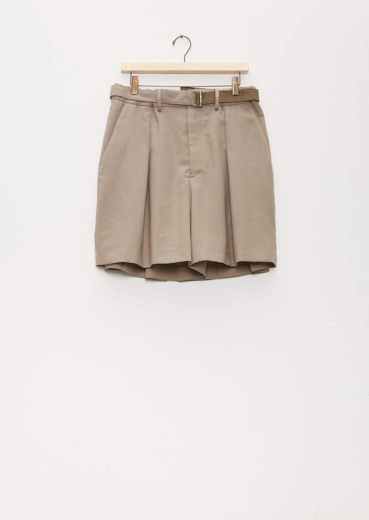 Suiting Shorts — Beige