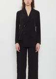 Asymmetric Hanging Lapel Blazer