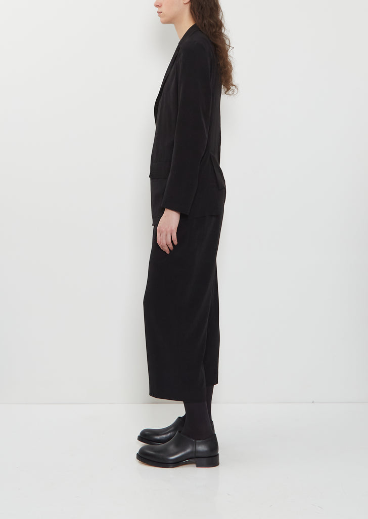 Asymmetric Hanging Lapel Blazer