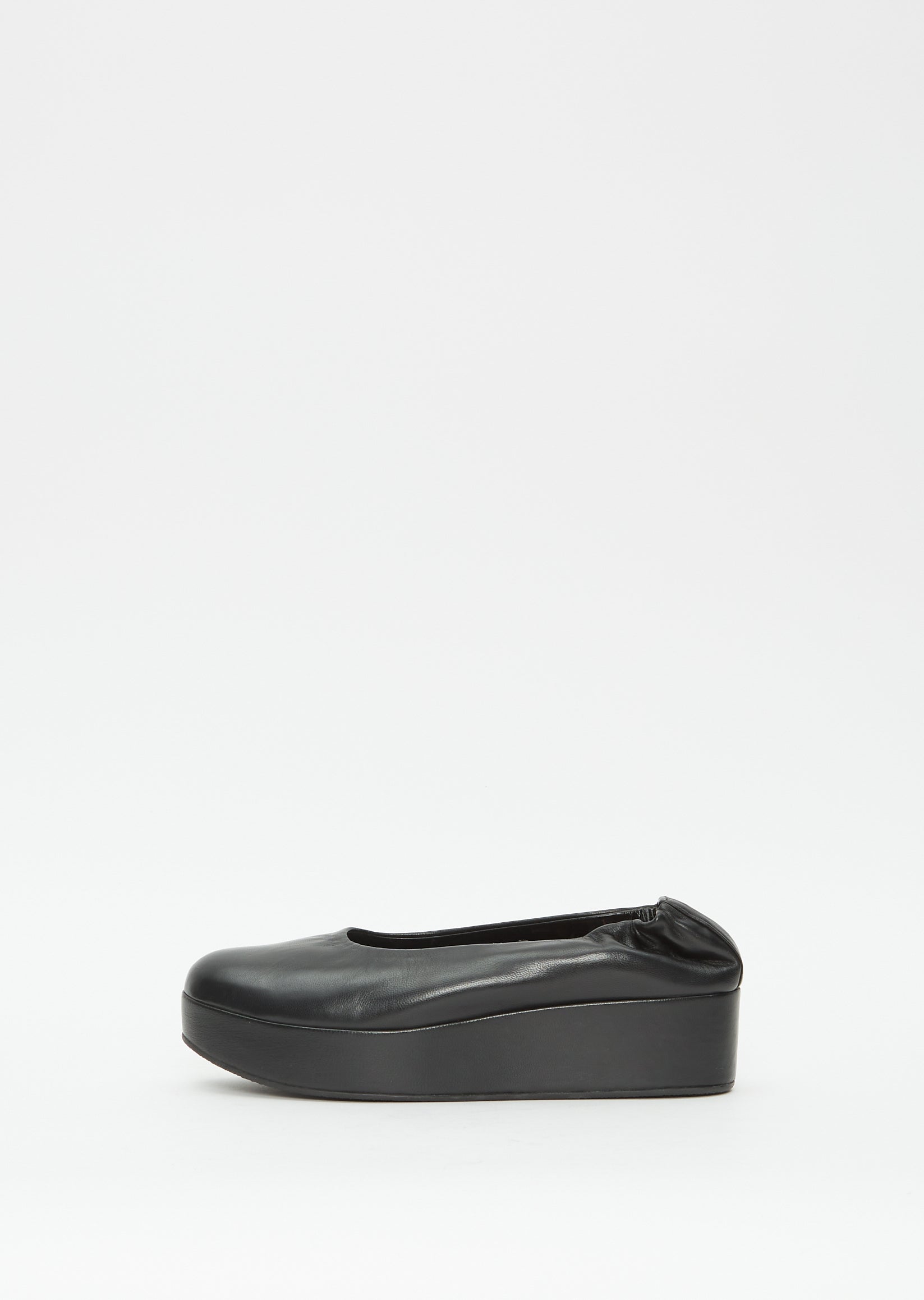 Ballerina Zeppa — Black – La Garçonne