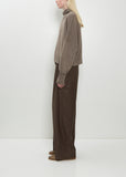 Luke Wool Cashmere Collar Sweater — Taupe Melange