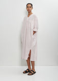 Cotton Pleated Sleeping Shirt Dress