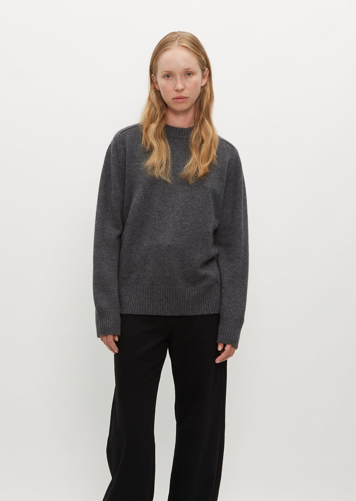 Baltra Cashmere Sweater — Anthracite Melange