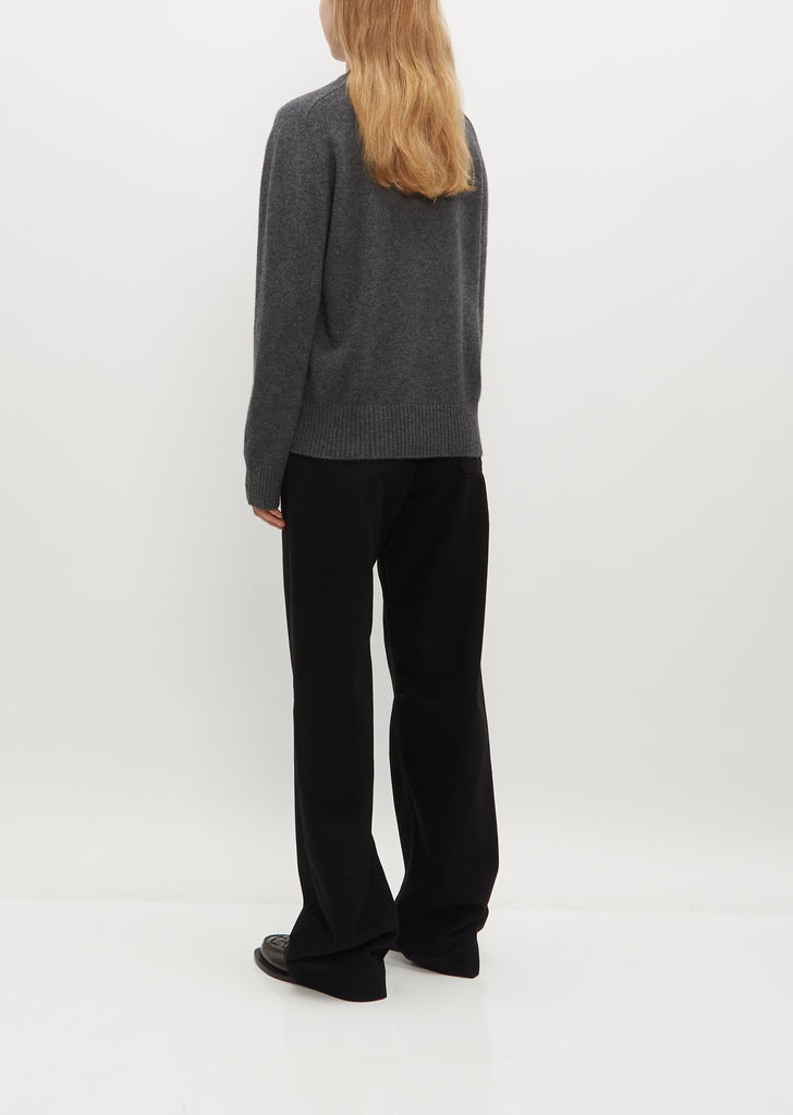Baltra Cashmere Sweater — Anthracite Melange