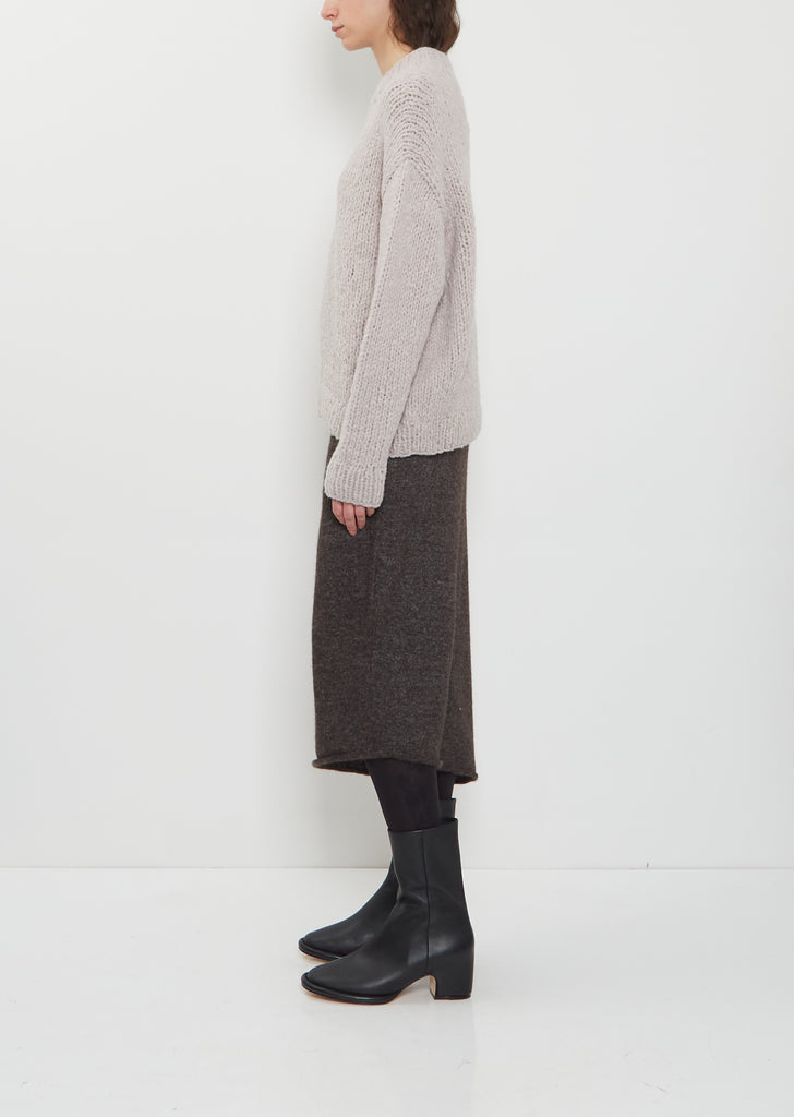 Handknit Alpaca Wool Crewneck Sweater