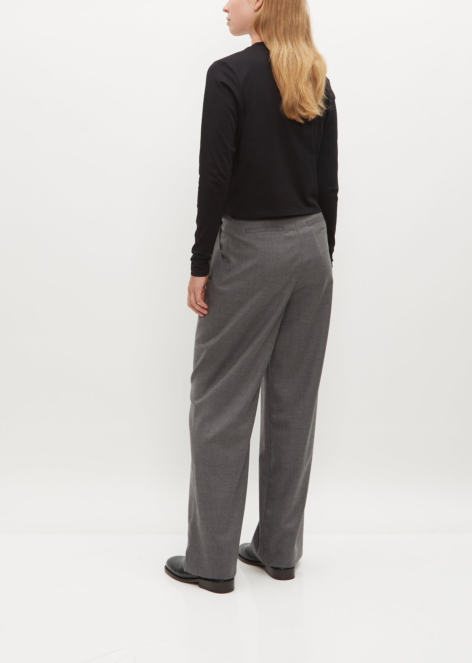 Olyvenn Women's Solid Color High-Waist Full Length Long Pants Comfy  Versatile Loose Women's Wide Leg Pants Comfy Versatile Young Adult Love  2023