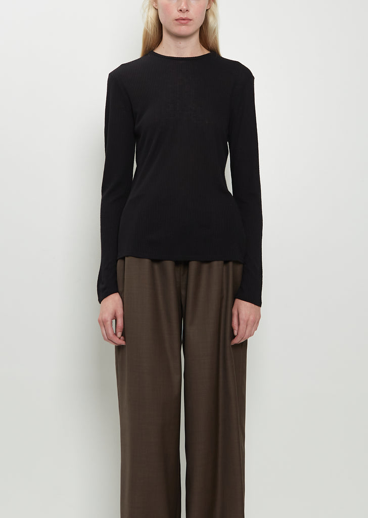 Ortigia Wool Blend Longsleeve — Black
