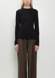 Ortigia Wool Blend Longsleeve — Black