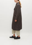 Linen Wool Glen Check Coat