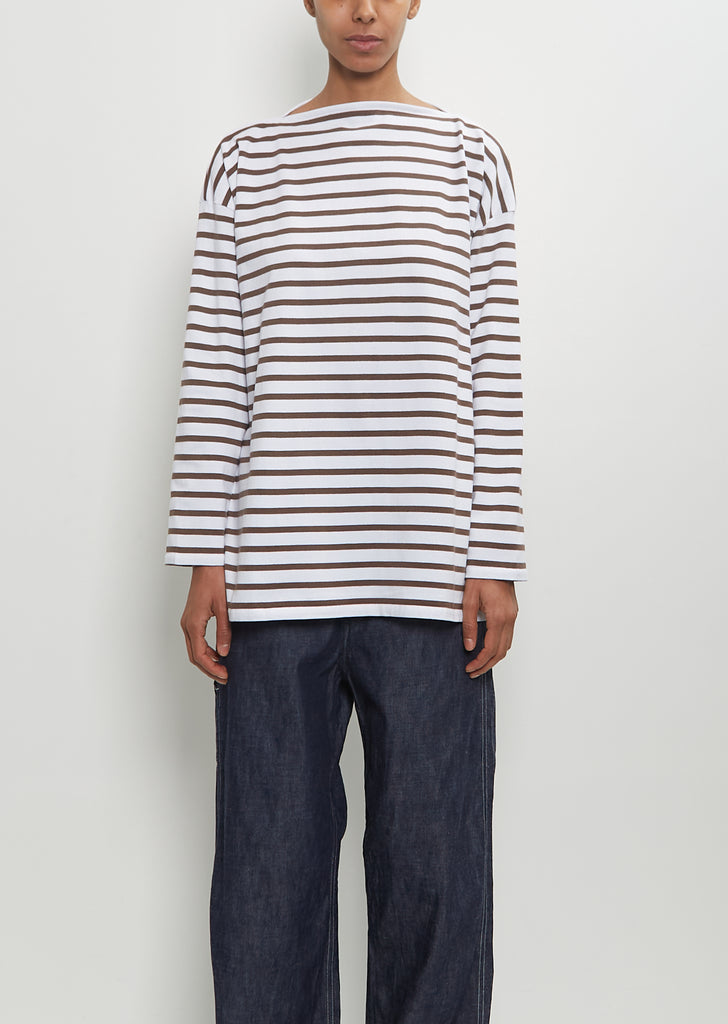 Cotton Boat Neck Tee