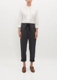 Houndstooth Twill Cuffed Pants