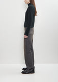 Merino Wool High Neck Zip Up
