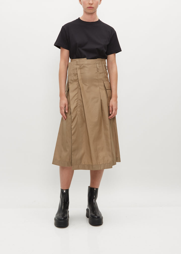 Nylon Twill Skirt