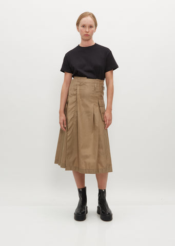 Nylon Twill Skirt