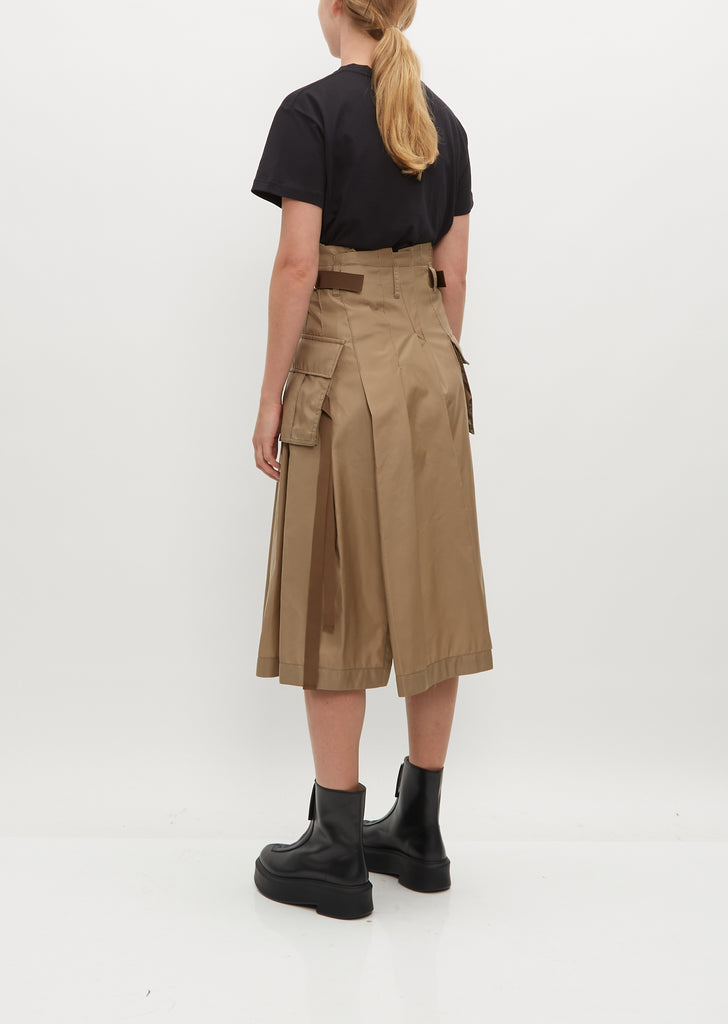 Nylon Twill Skirt