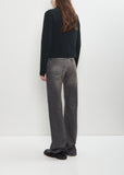 Merino Wool High Neck Zip Up