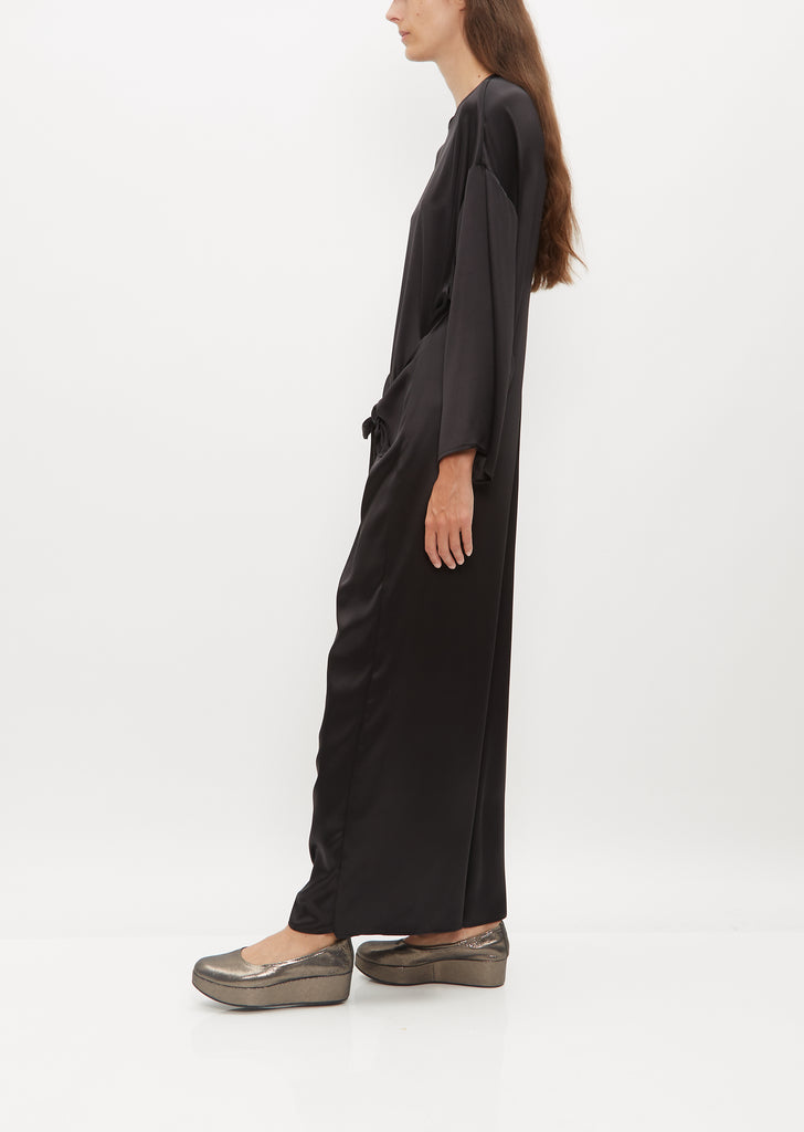 Knotted Jumpsuit — Nero
