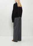 Luke Wool Cashmere Collar Sweater — Black