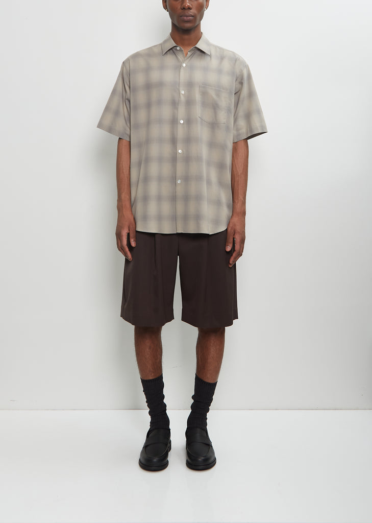 C/R Check Oversized Short Sleeve Shirt