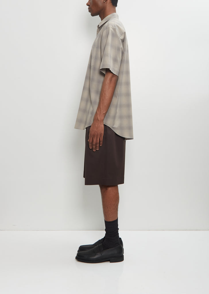 C/R Check Oversized Short Sleeve Shirt