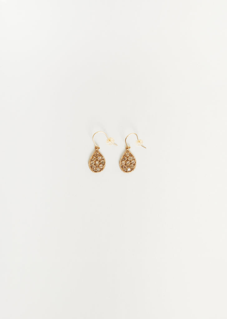Bijoux Lace Earrings Solid — Yellow Gold