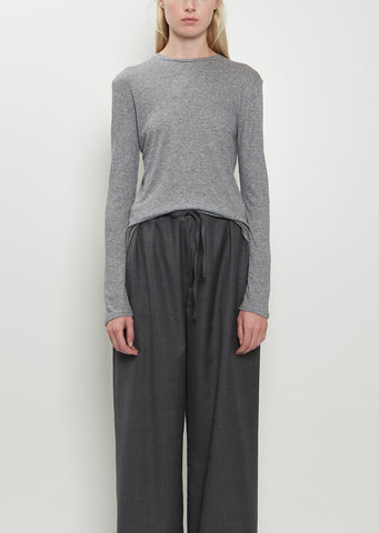 Ortigia Wool Bend Longsleeve — Grey Melange