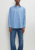 Washed Finx Twill Shirt — Blue