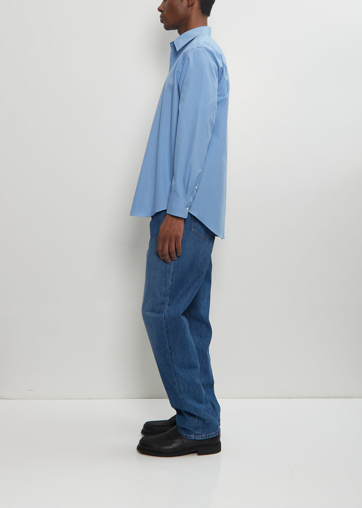 Washed Finx Twill Shirt — Blue