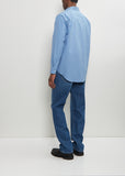 Washed Finx Twill Shirt — Blue