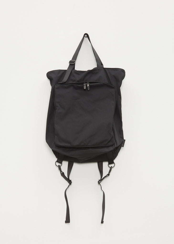 Garbadine 2-Way Backpack — Black