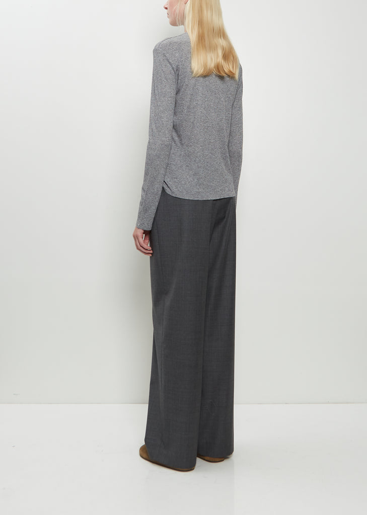 Ortigia Wool Blend Longsleeve — Grey Melange
