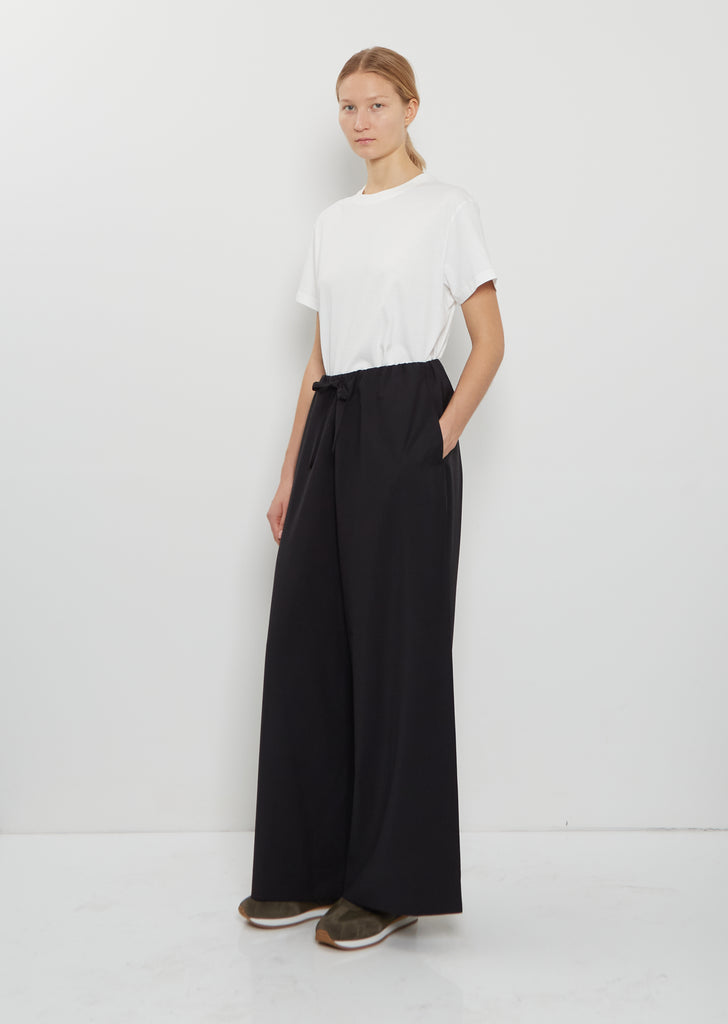 Drawstring Dinner Wool Trousers