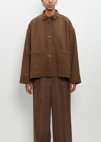 Wool Cone Short Coat