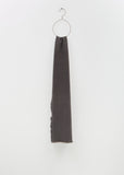 Four Sided Fringe Cashmere Scarf — Dark Charcoal