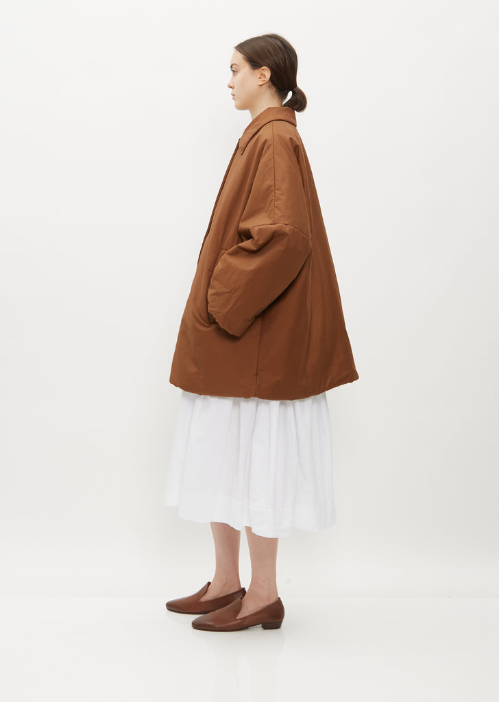 Triangle Technical Cotton Coat — Cinnamon