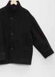Men's Boxy Duffle Coat — Black